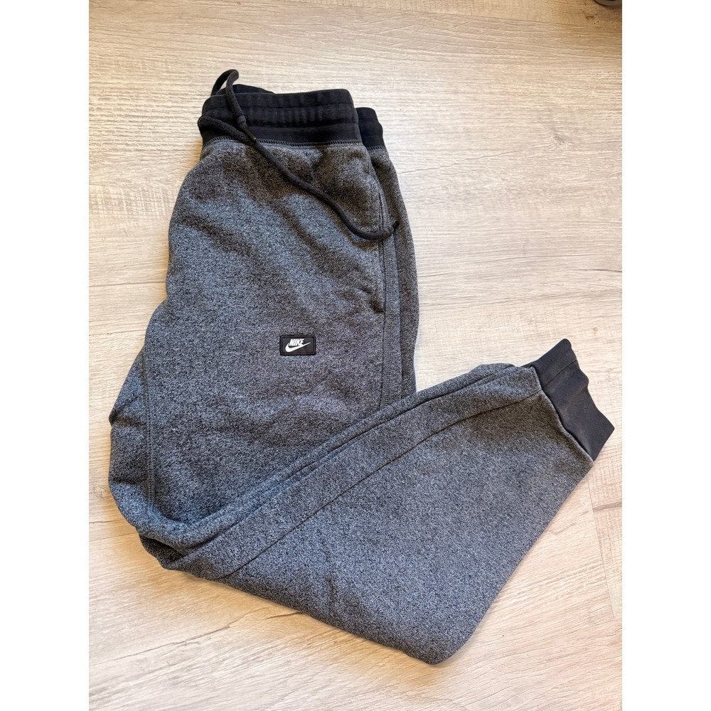 Nike Men's Charcoal Gray Jogger Sweatpants Drawstring Casual Activewear‎ Size M